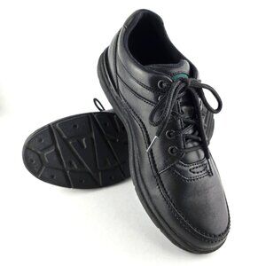 Rockport Men's Black Leather Lace Up Oxfords Shoes Work Walking Comfort Sz 10.5